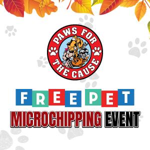 PAWS FOR THE CAUSE MICROCHIPPING EVENT