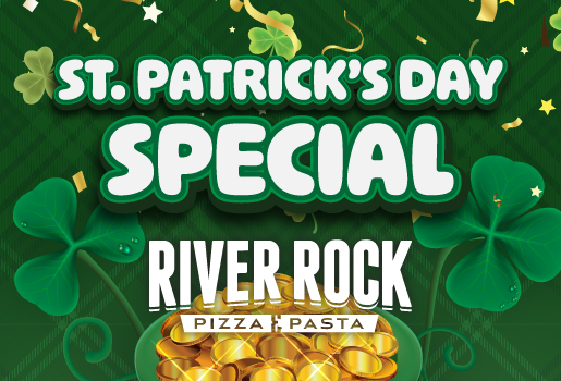 St. Patrick's Day River Rock Pizza and Pasta